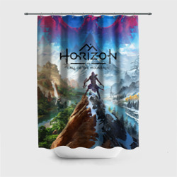 Штора 3D для ванной Horizon call of the mountain keyart