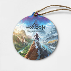 Деревянная игрушка круг Horizon call of the mountain keyart