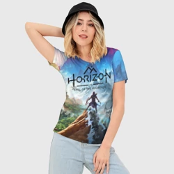 Женская футболка 3D Slim Horizon call of the mountain keyart - фото 2