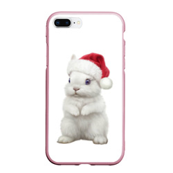 Чехол для iPhone 7Plus/8 Plus матовый Рождественский крольчонок
