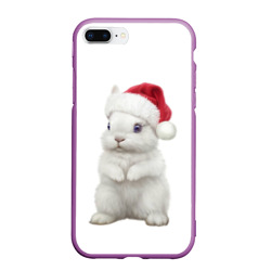 Чехол для iPhone 7Plus/8 Plus матовый Рождественский крольчонок