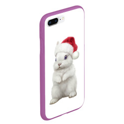 Чехол для iPhone 7Plus/8 Plus матовый Рождественский крольчонок - фото 2