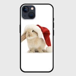 Чехол iPhone 14 Новогодний кролик - 2023