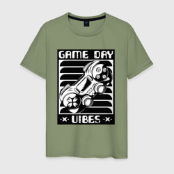 Атмосфера игрового дня – Мужская футболка хлопок с принтом купить со скидкой в -20%