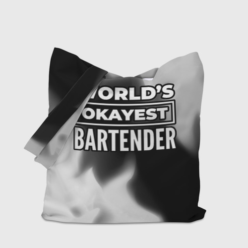 Шоппер 3D World's okayest bartender - Dark - фото 4