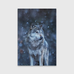 Обложка для паспорта матовая кожа Лесной волк