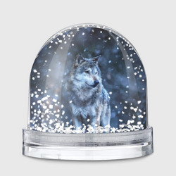Игрушка Снежный шар Лесной волк