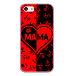 Чехол для iPhone 5/5S матовый Мама в сердце
