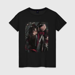 Женская футболка хлопок Ванцзи и Усянь - Магистр дьявольского культа