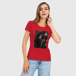 Женская футболка хлопок Slim Ванцзи и Усянь - Магистр дьявольского культа - фото 2