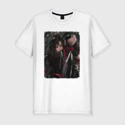 Мужская футболка хлопок Slim Ванцзи и Усянь - Магистр дьявольского культа
