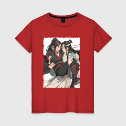 Женская футболка хлопок Усянь и Ванцзи - Магистр дьявольского культа