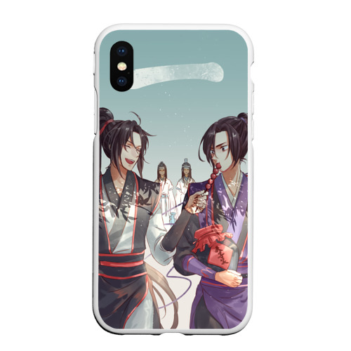 Чехол для iPhone XS Max матовый Wangji and Wuxian - Mo Dao Zu Shi, цвет белый