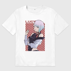 Женская футболка хлопок Oversize Милая Люси