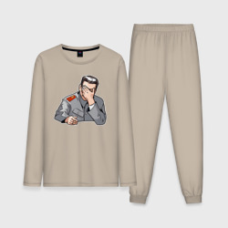 Мужская пижама с лонгсливом хлопок Сталин фэйспалмит