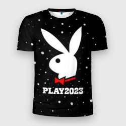 Мужская футболка 3D Slim Кролик плей 2023