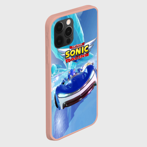 Чехол для iPhone 12 Pro Max с принтом Team Sonic racing - Hedgehog - Speed, вид сбоку #3