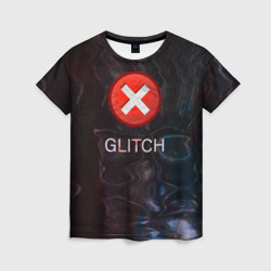 Женская футболка 3D Glitch - визуальная ошибка