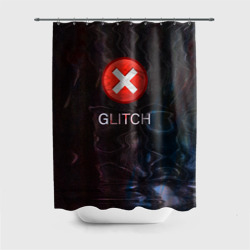 Штора 3D для ванной Glitch - визуальная ошибка