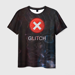 Мужская футболка 3D Glitch - визуальная ошибка