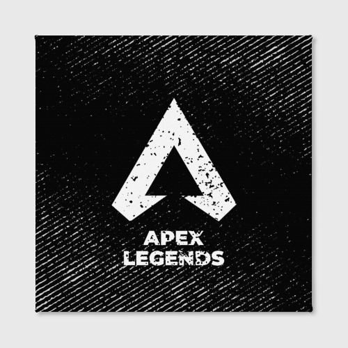 Холст квадратный Apex Legends с потертостями на темном фоне, цвет 3D печать - фото 2
