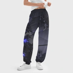 Женские джоггеры оверсайз 3D Неоновые плиты, взрыв - фото 2