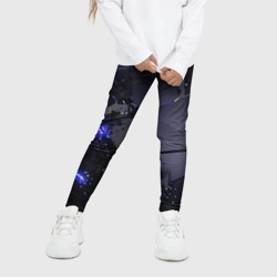 Детские леггинсы 3D Неоновые плиты, взрыв - фото 2