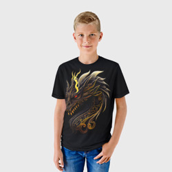 Детская футболка 3D Китайский дракон - ирезуми - фото 2