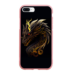 Чехол для iPhone 7Plus/8 Plus матовый Китайский дракон - ирезуми