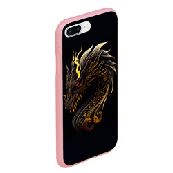 Чехол для iPhone 7Plus/8 Plus матовый Китайский дракон - ирезуми - фото 2