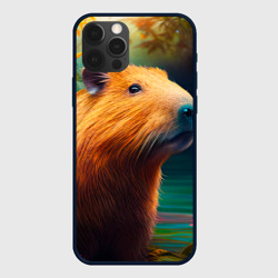 Чехол для iPhone 12 Pro Капибара в цветах