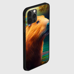 Чехол для iPhone 12 Pro Капибара в цветах - фото 2