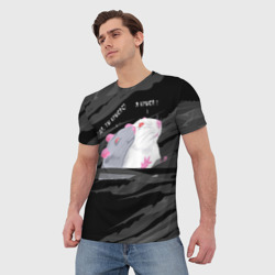 Мужская футболка 3D Да, ты крыса мем - фото 2