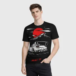 Мужская футболка 3D Мазда RX - 7 JDM Style - фото 2