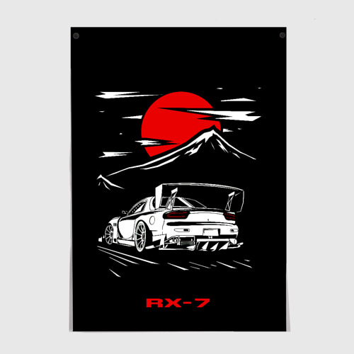 Постер Мазда RX - 7 JDM Style