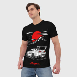 Мужская футболка 3D Тойота супра - JDM Style - фото 2