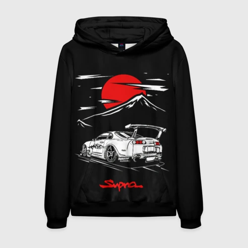 Мужская толстовка 3D Тойота супра - JDM Style