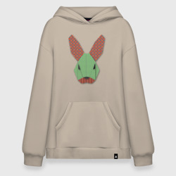 Худи SuperOversize хлопок Patchwork rabbit