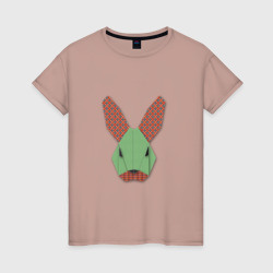 Женская футболка хлопок Patchwork rabbit