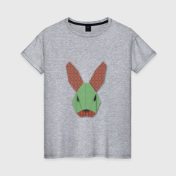 Patchwork rabbit – Женская футболка хлопок с принтом купить со скидкой в -20%