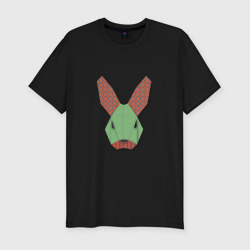 Мужская футболка хлопок Slim Patchwork rabbit