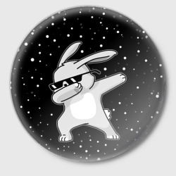 Значок Кролик дэб и снегопад