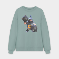 Мужской свитшот oversize без начеса хлопок Мега рыцарь