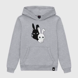 Женская толстовка хлопок Милый кролик - ангелочек или дьяволёнок?