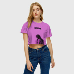 Женская футболка Crop-top 3D Большой Лебовски dude - фото 2