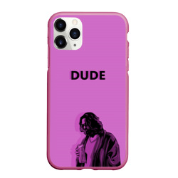 Чехол для iPhone 11 Pro матовый Большой Лебовски dude