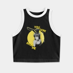 Женская укороченная майка-топ хлопок Маи девочка-зайка