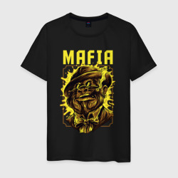 Мафия обезьяна с сигарой – Мужская футболка хлопок с принтом купить со скидкой в -20%