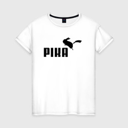 Женская футболка хлопок Пика вместо пумы