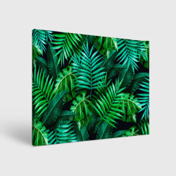 Холст прямоугольный Тропические растения - текстура